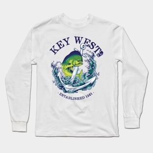 Key West Florida Mahi Mahi Fishing gifts Long Sleeve T-Shirt